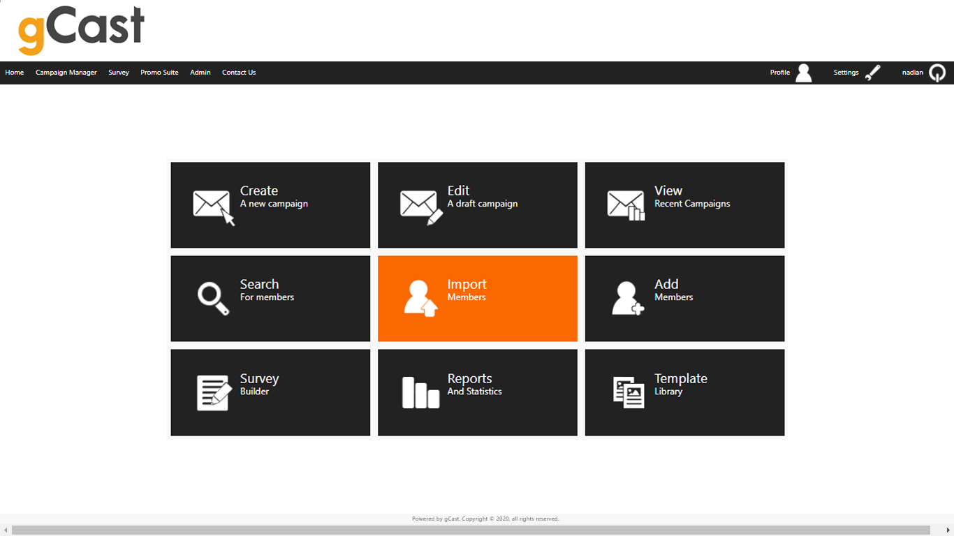 screenshot_gcast import members 1